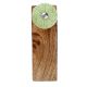 2 Pieces Green Wheel Flower Ceramic Wooden Door Stopper